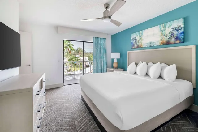 جناح بسرير كينج وسرير كوين بغرفتي نوم، Hilton Vacation Club Aqua Sol Orlando West 3/4