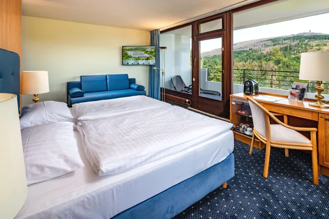 غرفة كومفورت ركنية بإطلالة على الجبل بغرفة نوم واحدة، AHORN Harz Hotel Braunlage 2/2
