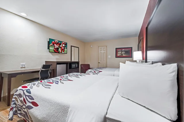 غرفة ديلوكس بسريرين كوين، Red Roof Inn Houston Spring North 3/7