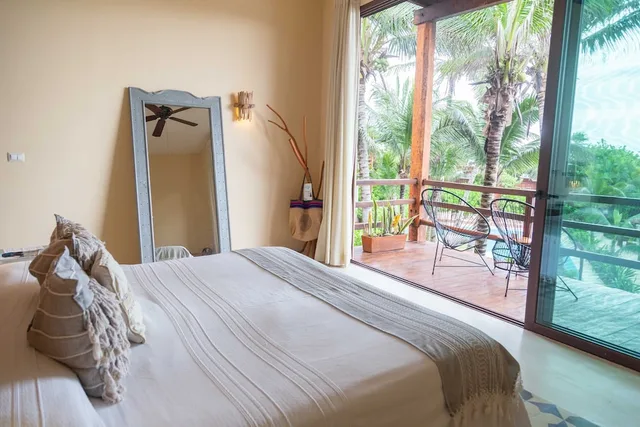 جناح بسرير كينج بإطلالة على البحر بشرفة، Maria Del Mar Tulum - Adults Only 1/3