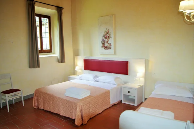 شقة بسريرين مزدوجين بغرفة نوم واحدة، Villa Norcenni 3/5