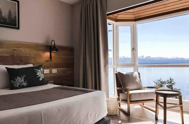 غرفة سوبيريور بسرير مزدوج بإطلالة على البحيرة، La Cascada Casa Patagonica By Don 2/2