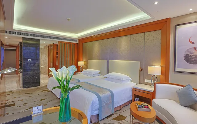 غرفة بزنس بسرير فردي بإطلالة على النهر، Yiwu Shangcheng Hotel 7/10