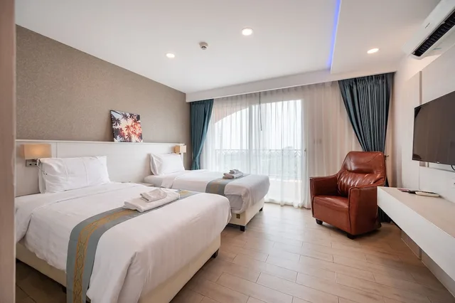 غرفة كلوب بسريرين منفصلين، Sonia Residence Pattaya 2/7