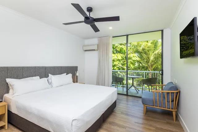 غرفة بريميير بسريرين منفصلين بإطلالة على الحديقة بغرفتي نوم، Oaks Port Douglas Resort 1/6