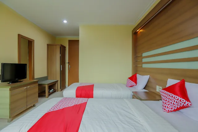 غرفة ديلوكس بسريرين منفصلين، OYO 918 Hotel Senen Indah Syariah 2/7