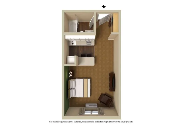 Studio, King Bed, Accessible, Extended Stay America Select Suites - Chicago - Hanover Park 10/10
