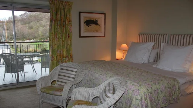 غرفة ديلوكس بسرير مزدوج بشرفة، Crinan Hotel 1/1