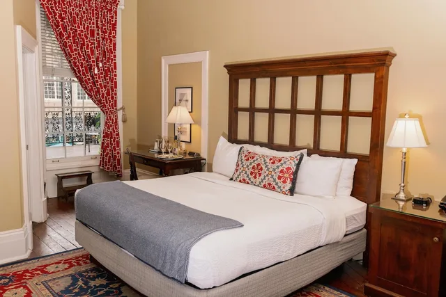 King Bed, Balcony, The Marshall House 1/10