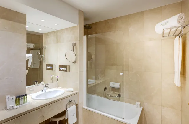 Room, Single, Double Bed, Square View, Sercotel Gran Hotel Conde Duque 7/8