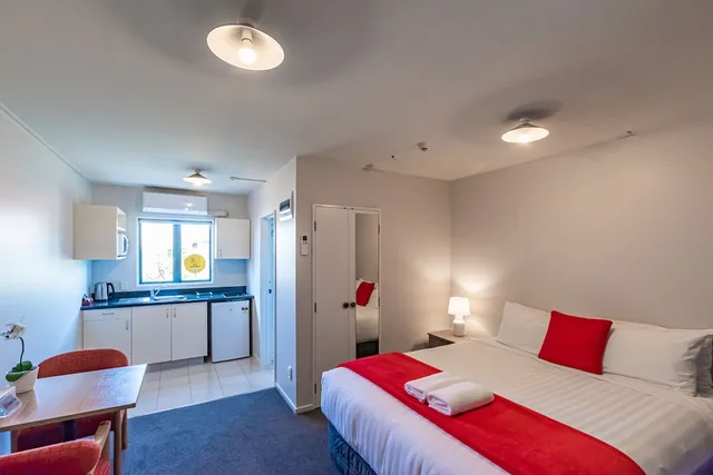 استوديو سوبيريور بسرير كوين بمطبخ صغير، Riccarton Mall Motel 1/8