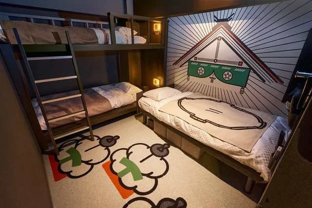 غرفة اقتصادية ثلاثية بسرير بطابقين مع أريكة، Hotel Tavinos Kyoto 2/4