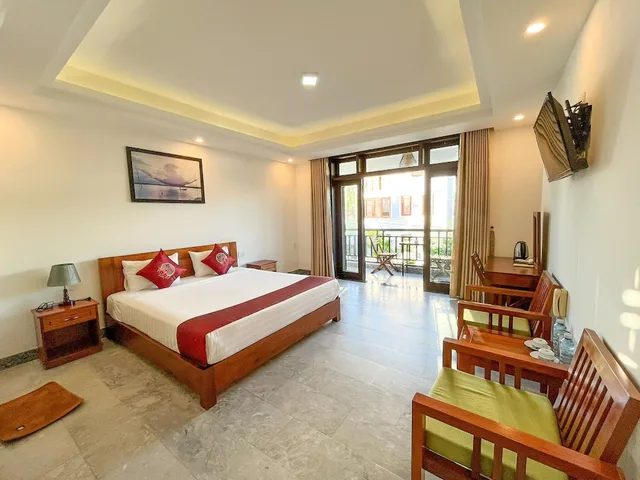 غرفة ديلوكس بسرير كوين بإطلالة على الحديقة بشرفة، Trendy Life Villa 6/10