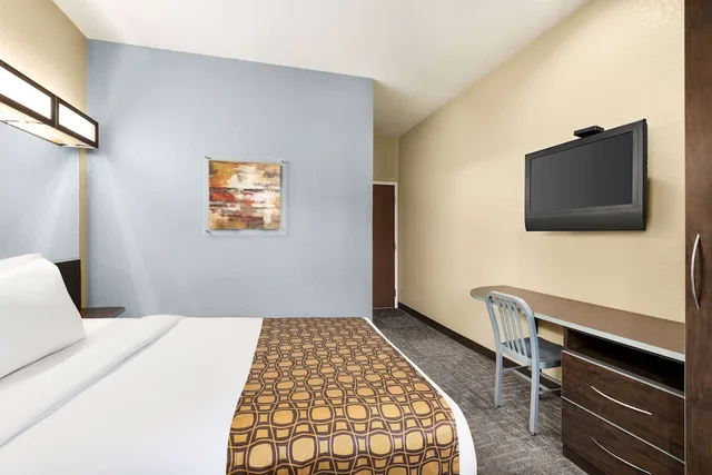 غرفة بسرير كوين لذوي الإعاقة، Microtel Inn & Suites by Wyndham Woodstock/Atlanta North 2/3