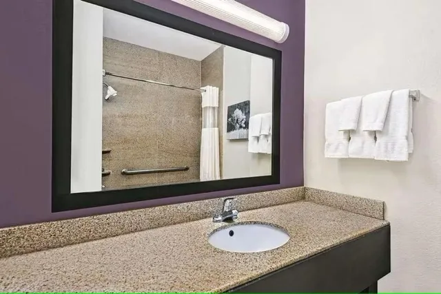 جناح بسرير كينج بحوض استحمام لذوي الإعاقة، Quality Inn & Suites Rosenberg, TX 3/4