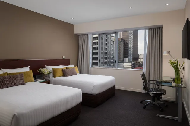 غرفة ديلوكس مزدوجة مزدوجة بإطلالة على المدينة، Rydges Auckland 3/9