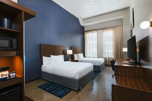 غرفة بسريرين كوين، Fairfield Inn And Suites Dallas Downtown 4/12