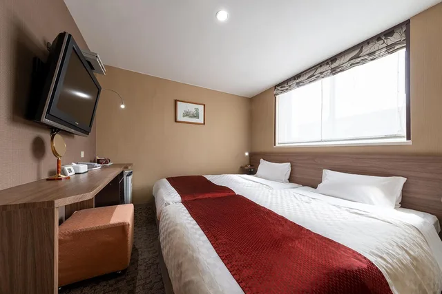 غرفة اقتصادية بسريرين منفصلين، Hiroshima Intelligent Hotel Main And New Building 1/4