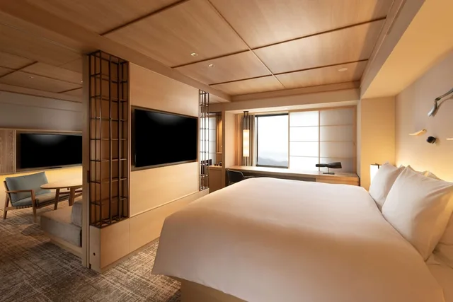 جناح ديلوكس بسرير كينج بحوض استحمام، DoubleTree by Hilton Kyoto Higashiyama 1/1