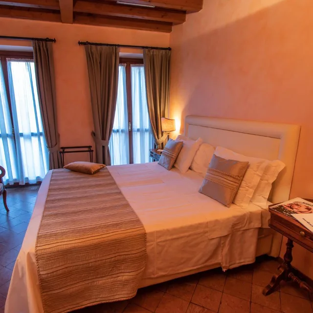 غرفة سوبيريور بسرير مزدوج أو سريرين منفصلين، Albergo Le Due Corti 4/7