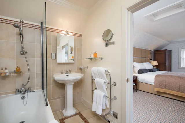 غرفة فاخرة بسرير كينج، Cringletie House Hotel 8/9