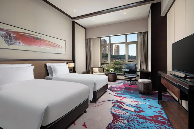 Premium, 2 Double Beds, Golf Course View، CROWNE PLAZA CHONGQING NEW NORTH ZONE 3/4
