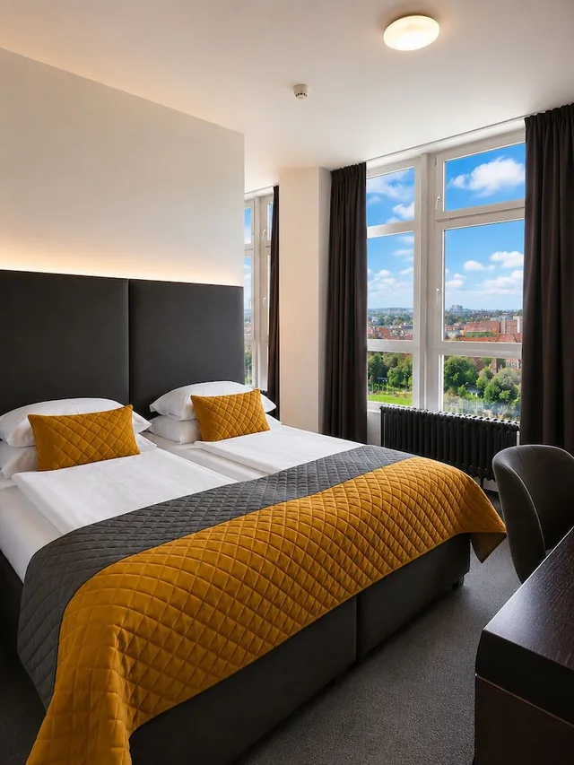 جناح عائلي بسرير مزدوج وسريرين منفصلين، Hotel Uno Prague 1/6