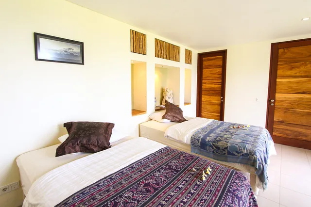 غرفة فاخرة عائلية بسرير كوين وسريرين مزدوجين، Villa Bukit Segara 1/1