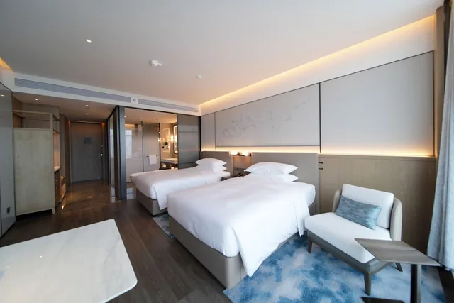 غرفة كلوب بسريرين مزدوجين بإطلالة على المدينة، Shaoxing Marriott Hotel Shangyu 1/5