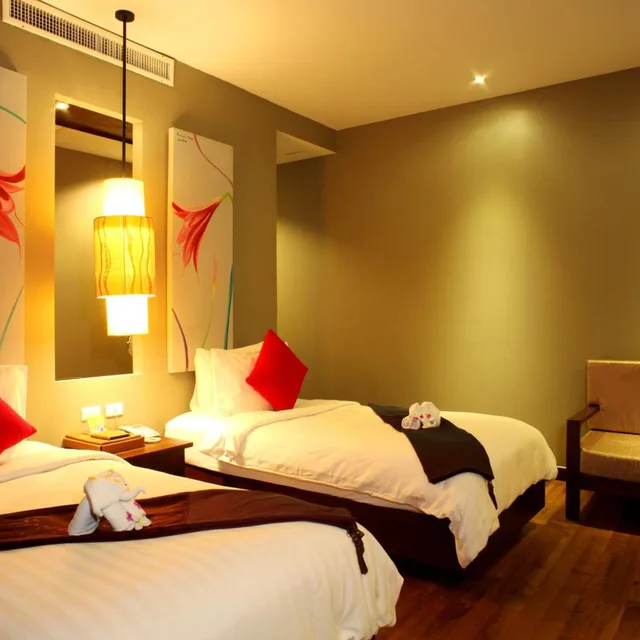 غرفة ديلوكس بسرير مزدوج أو سريرين منفصلين، Chongfah Beach Resort Khao Lak 1/7
