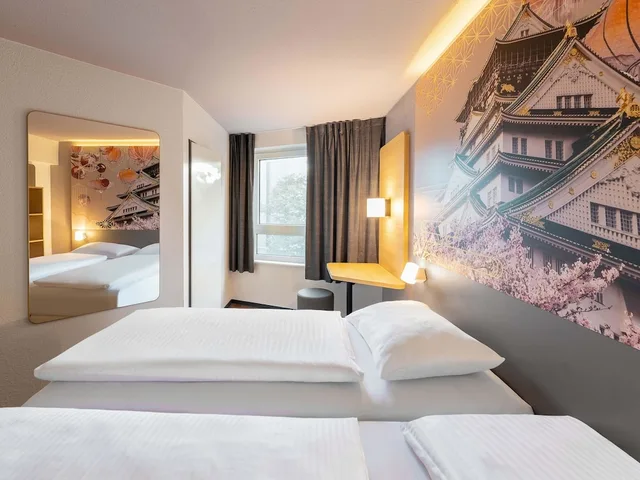 غرفة بسريرين منفصلين، B&B Hotel Dusseldorf Hbf 1/3