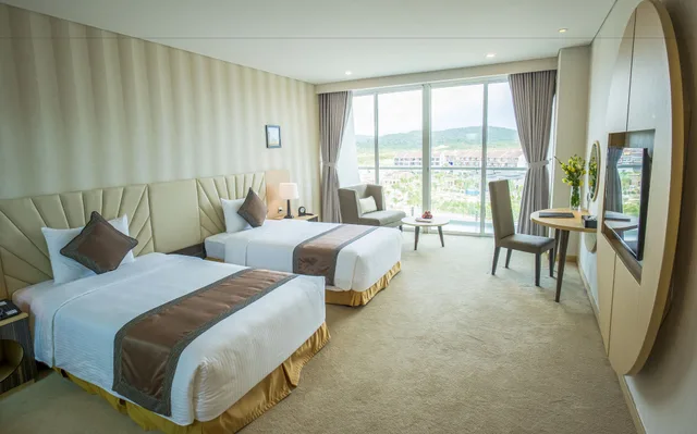 غرفة ديلوكس بسريرين منفصلين بإطلالة على المدينة، Muong Thanh Holiday Hoi An Hotel 5/8