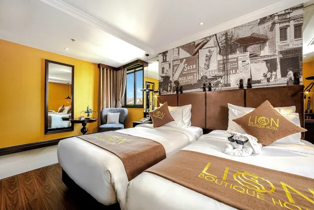 غرفة بريميوم ديلوكس بسرير كوين بإطلالة على المدينة، Hanoi Lion Boutique Hotel 3/10