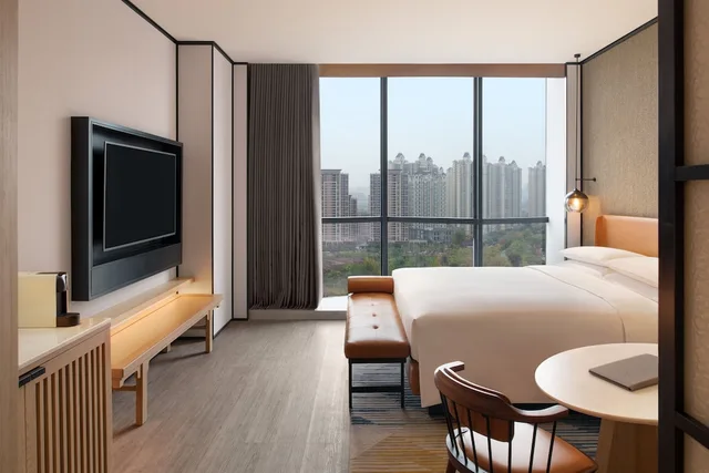 غرفة كلوب بسرير كينج، Sheraton Xi an Chanba 4/6
