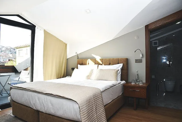 غرفة اقتصادية بسريرين منفصلين بشرفة، The Elegant Hotel 3/6