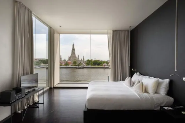 غرفة ديلوكس ركنية بسرير كينج بإطلالة على النهر، Sala Rattanakosin Bangkok Hotel 1/10