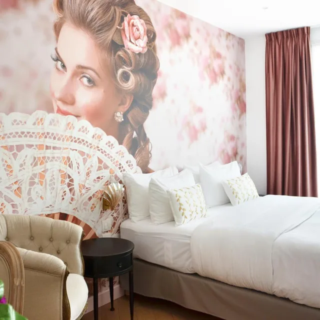 غرفة بسرير مزدوج أو سريرين منفصلين، Glam's Hotel 4/5