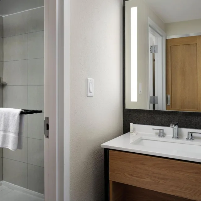 غرفة بسرير كينج بشرفة في الطابق العلوي، Sheraton Grand Rapids Airport Hotel 4/6
