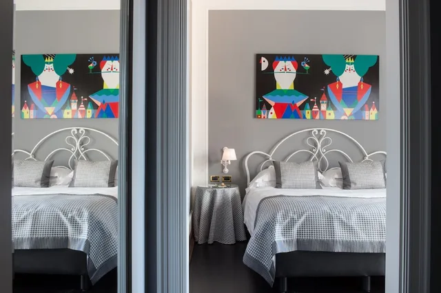 جناح سوبيريور بسرير كوين مع أريكة، Art Hotel Orologio 3/4