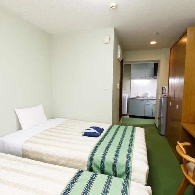 غرفة بسريرين منفصلين، Hotel Peaceland Kume 5/10