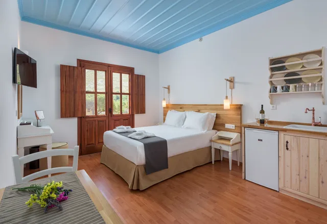 شقة ديلوكس بسرير مزدوج بإطلالة على البحر بشرفة مع أريكة، A Symi Residences 2/4