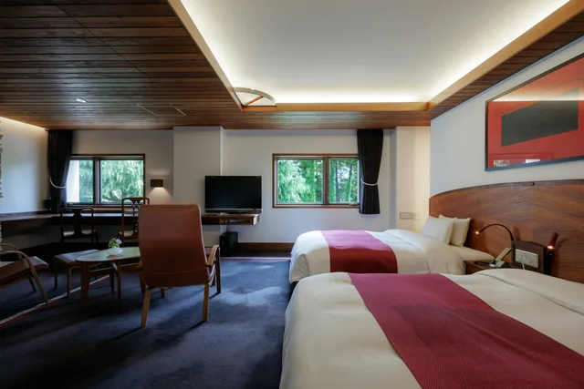 Room, 2 Double Beds, Cypress View، Hotel Chourakukan 2/2