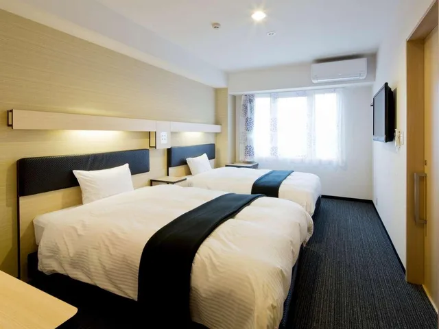 Semi Room, 2 Semi Double Beds، Green Rich Hotel Kyoto Eki Minami 1/2