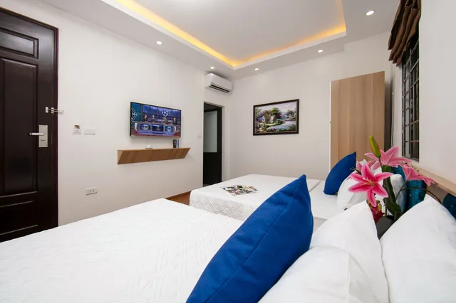 غرفة عائلية بسريرين مزدوجين، Hanoi Golden Hotel 2/3