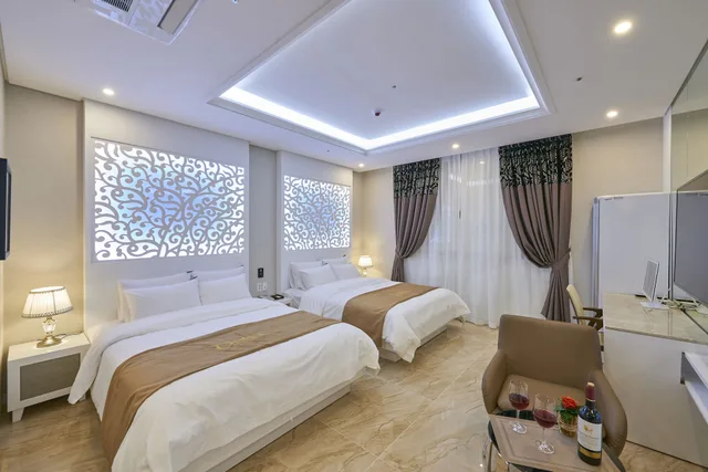 غرفة ديلوكس بسريرين مزدوجين، Dubai Hotel Gwangju 5/6
