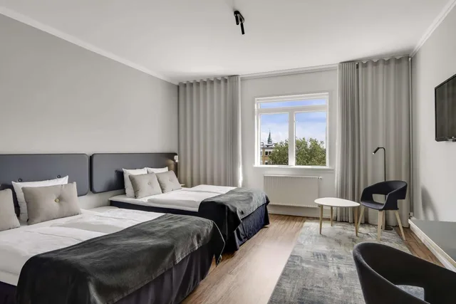 غرفة بريميوم بسريرين كوين بإطلالة على المدينة، Hotel Svendborg 1/9