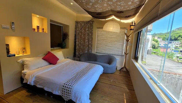 غرفة ديلوكس بسريرين منفصلين بإطلالة على النهر، Xi Yin Zhi Su B&B 2/2