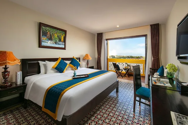 جناح بانورامي بسريرين منفصلين بشرفة بإطلالة، Hoi An River green Boutique Hotel 2/6