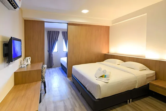 جناح عائلي بسريرين مزدوجين بغرفتي نوم، De Parkview Hotel 1/1
