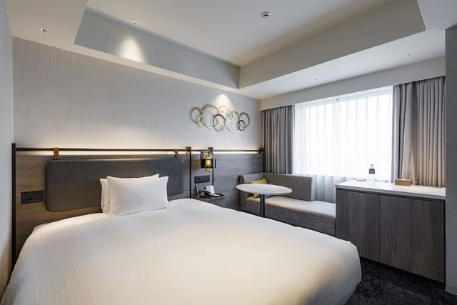 غرفة سوبيريور بسرير مزدوج بإطلالة مع دخول الصالة في الطابق العلوي، Station Hotel Kokura 2/5